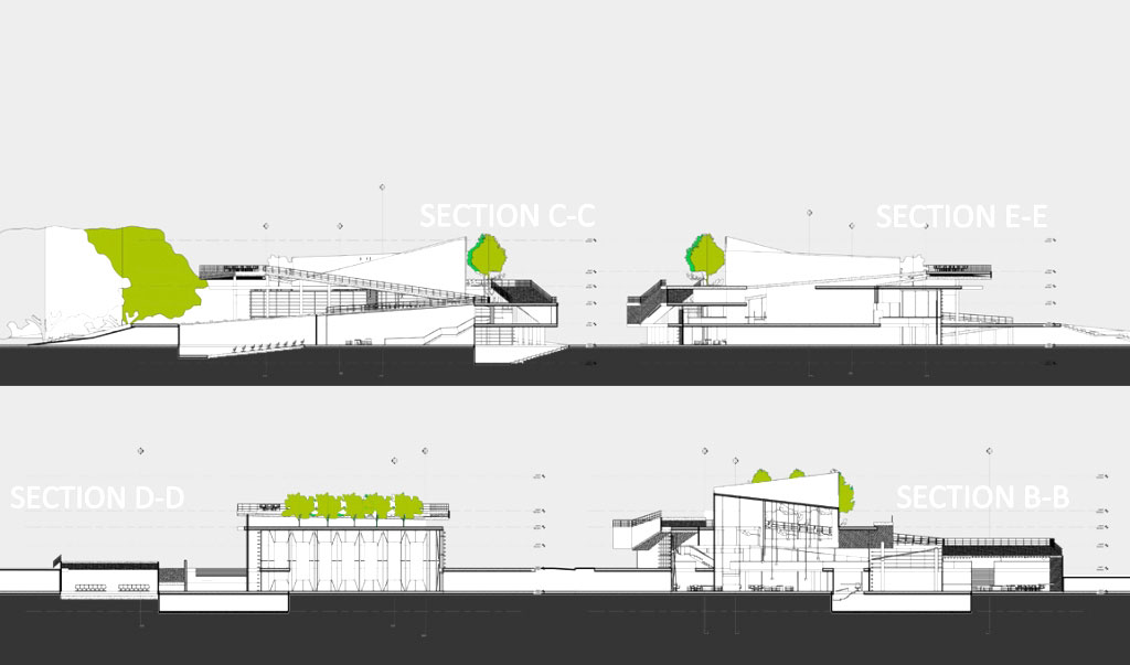 Sections of Revolution Museum Designed by Zeinab Maghdouri and Mojtaba Nabavi 